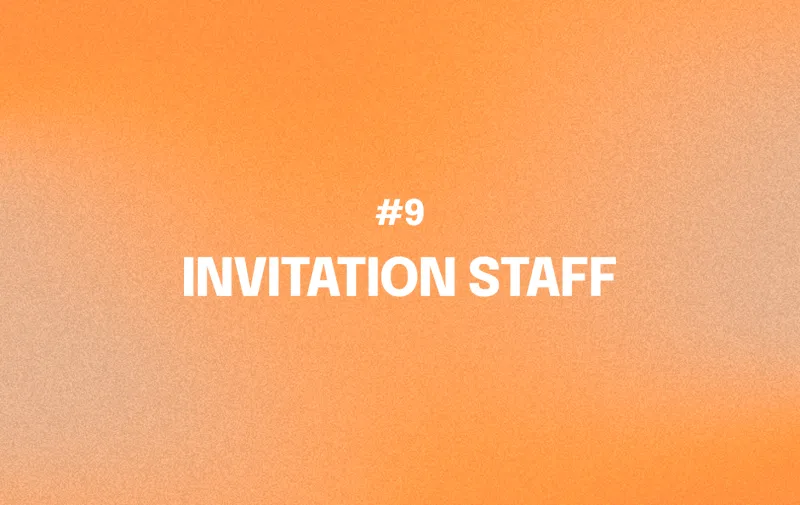 Invitation staff